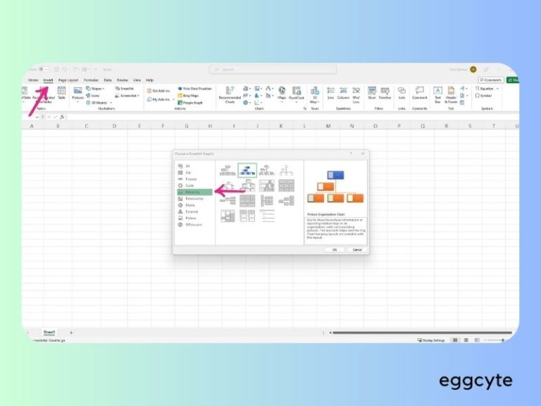 Cara Buat Carta Organisasi Guna Excel Dengan Mudah Langkah Je