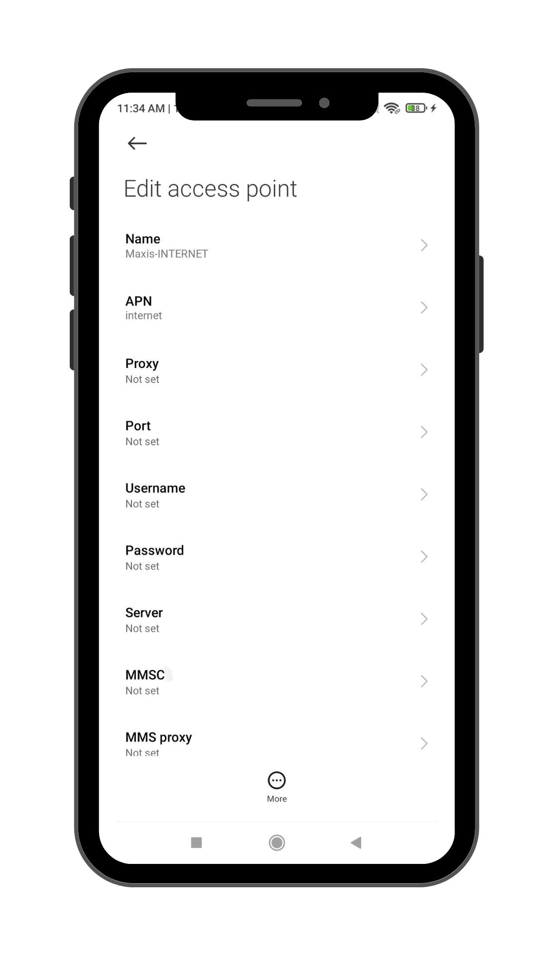 maxsip telecom apn settings