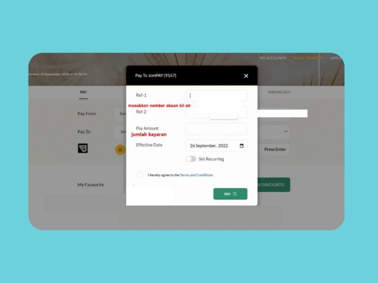Cara Bayar Bil Air Online (Mudah & Praktikal Guna Internet Banking)